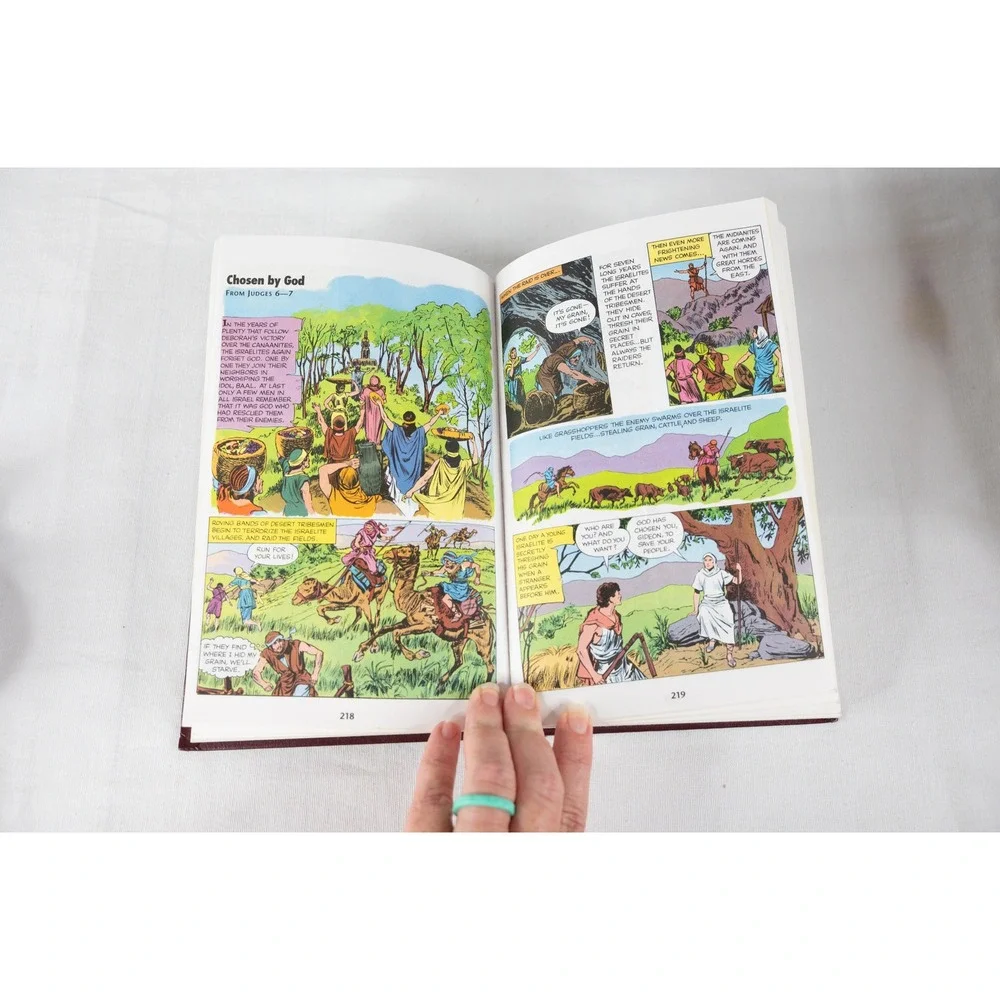 The Picture Bible Chariot Books David Cook Graphic Vintage 1998 Red Hardcover